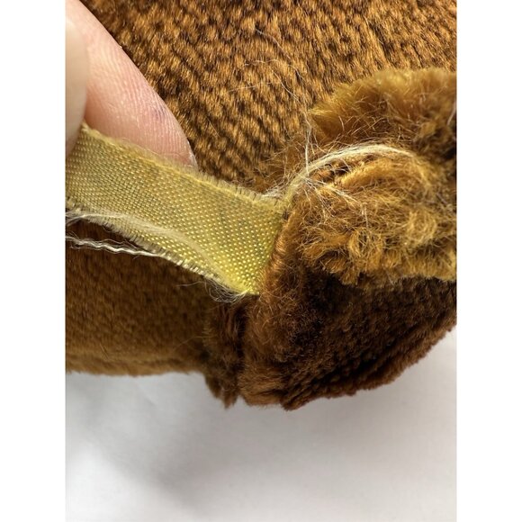 Vintage Brown Teddy Bear Plush by Character Norwalk Conn. 1940s Era Tongue 20” - Picture 9 of 13